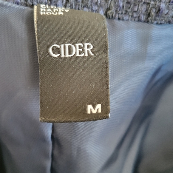 Cider M Elegant Lady Navy Tweed Pleated Mini Skort Parisian Preppy - Picture 10 of 11